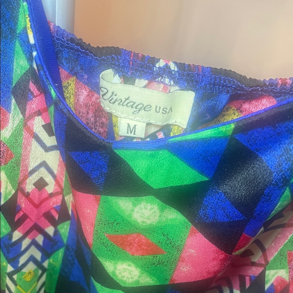 Multicolor Geometric Pattern Jumpsuit - Picture 7 of 7